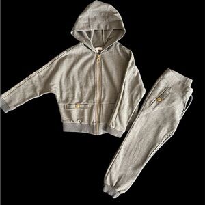 Chloe Kids Gray Jogger Set